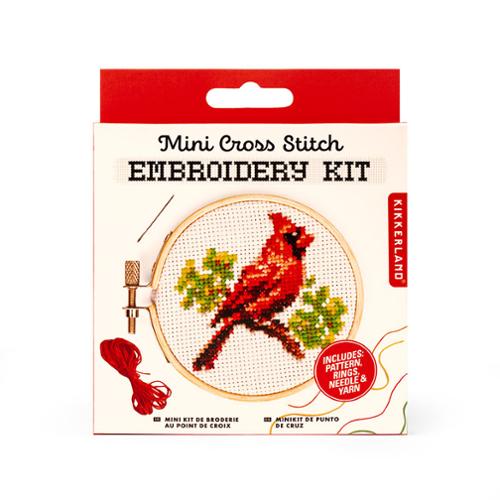 Mini Cross Stitch Cardinal GG276 Kikkerland#1