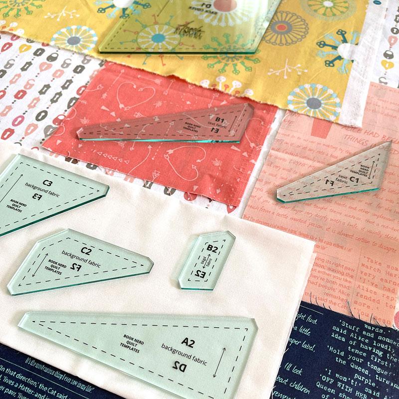 Book Nerd Quilt Template Set