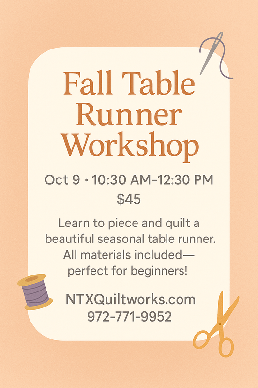 CCE-Fall Table Runner Workshop