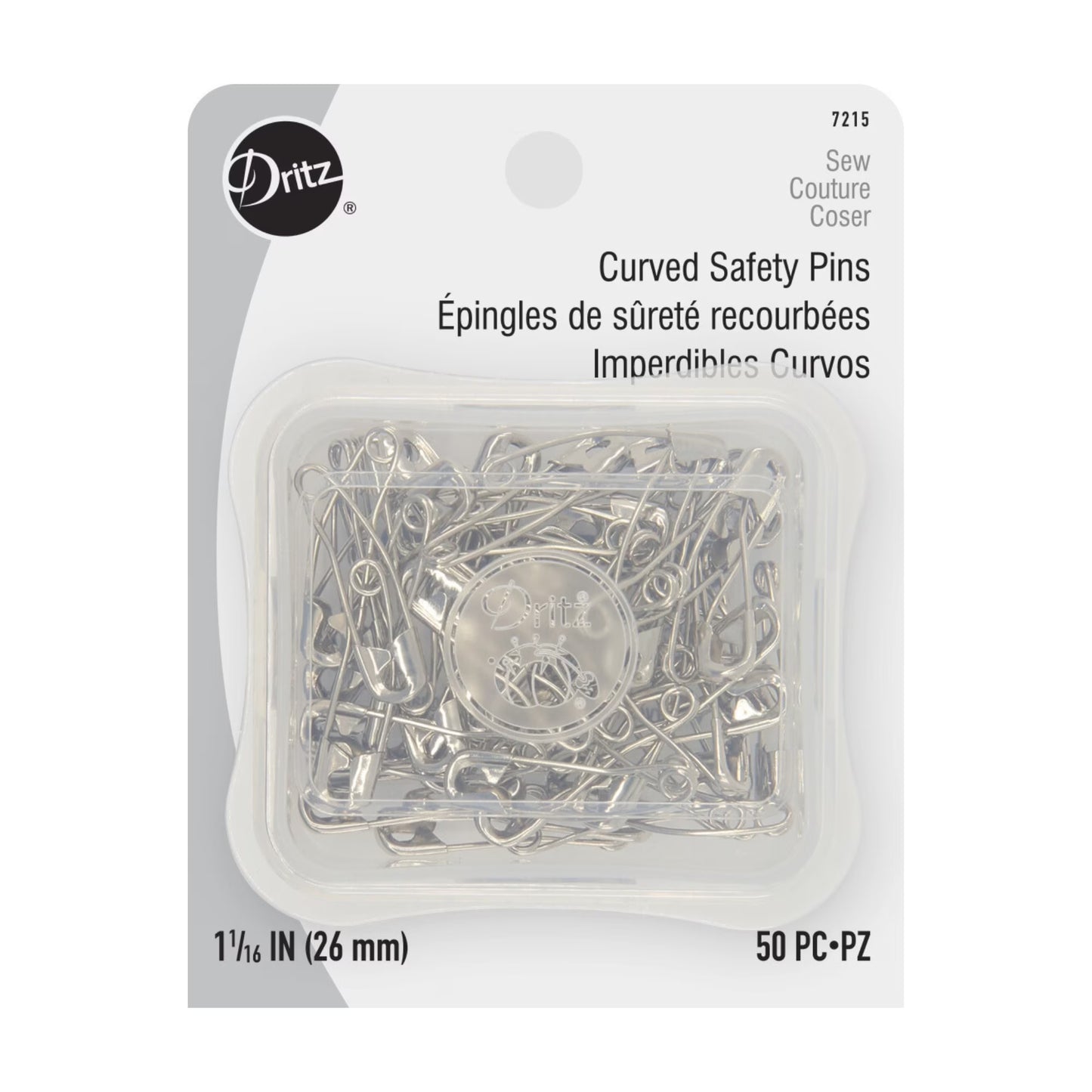 Dritz Curved Basting Pins (50pc)