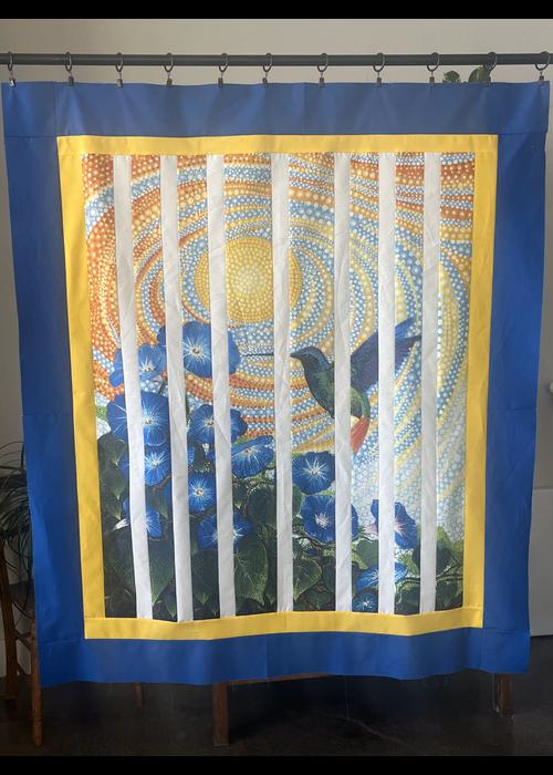 Hummingbird in the Window (44" x 50")