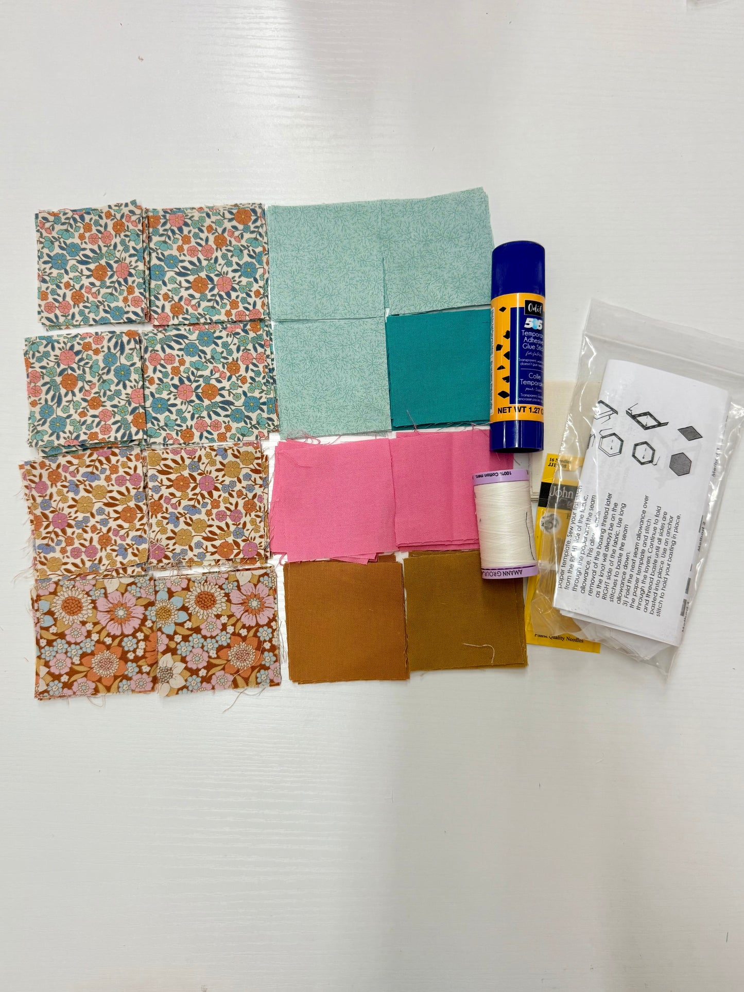 English Paper Piecing (Retro Bloom) Starter Kit