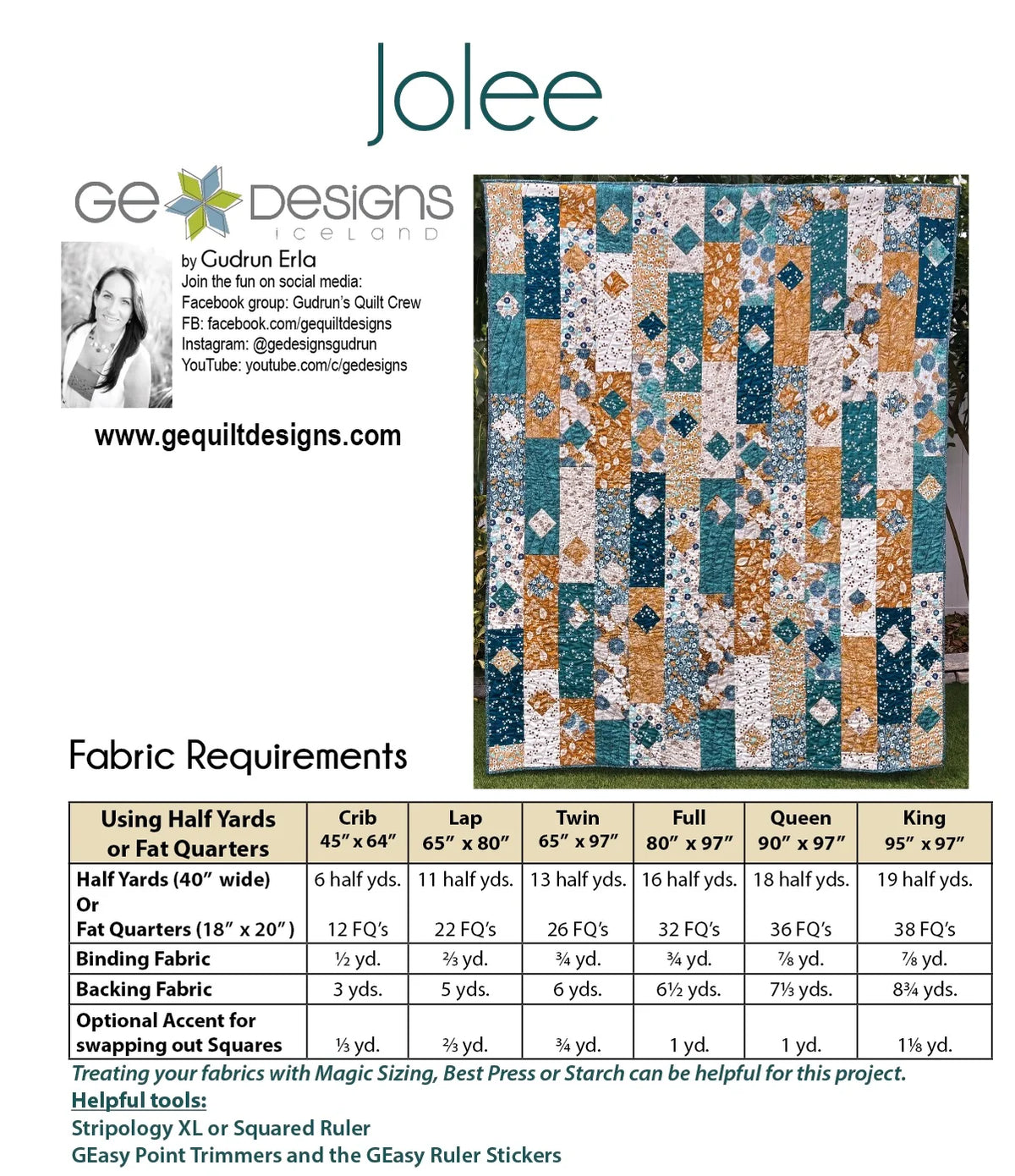 Jolee Quilt Pattern