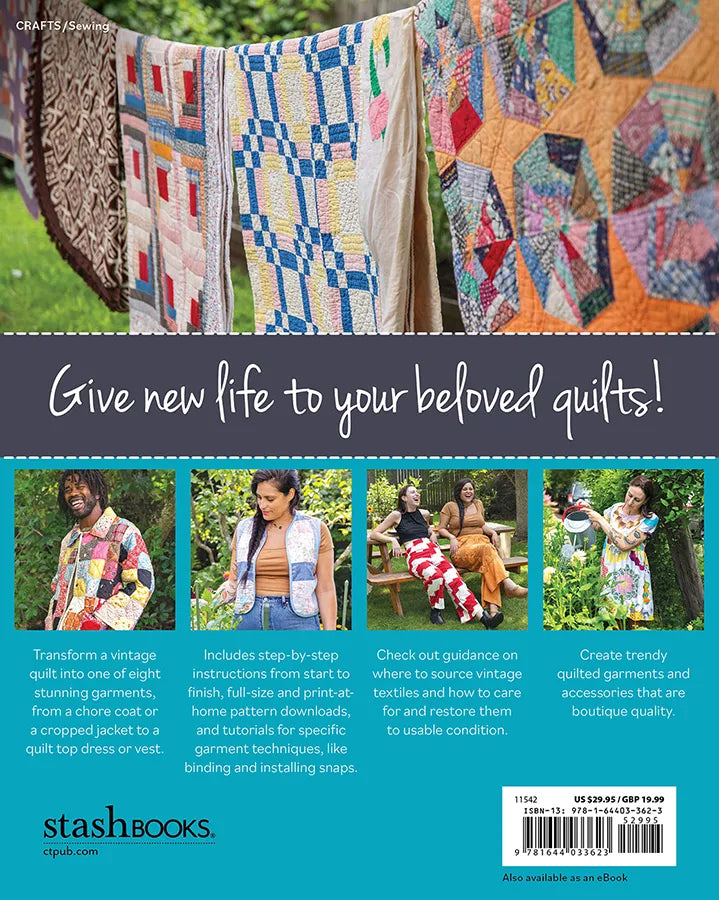 Reclaimed Quilts Sew Modern Clothing & Accessories Sewing Book