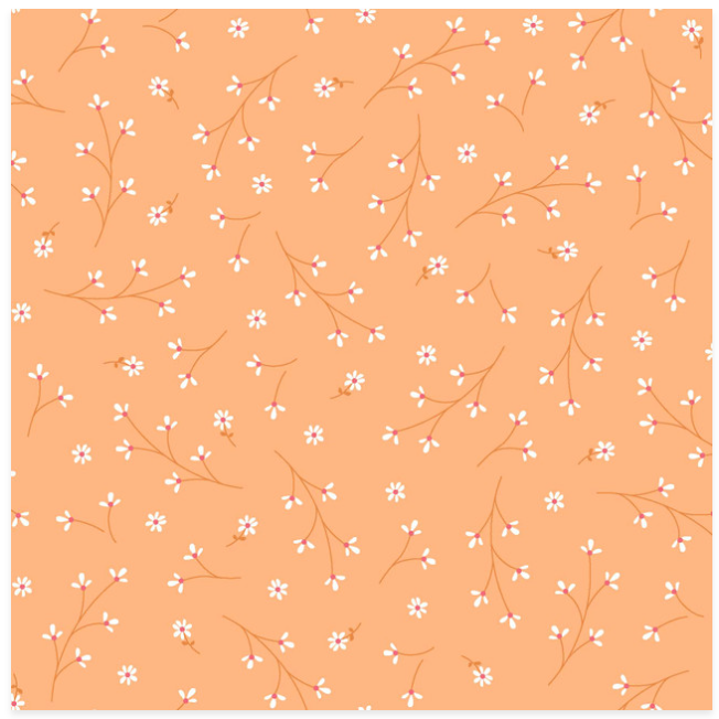 Kimberbell Basics - Orange Pretty Petals