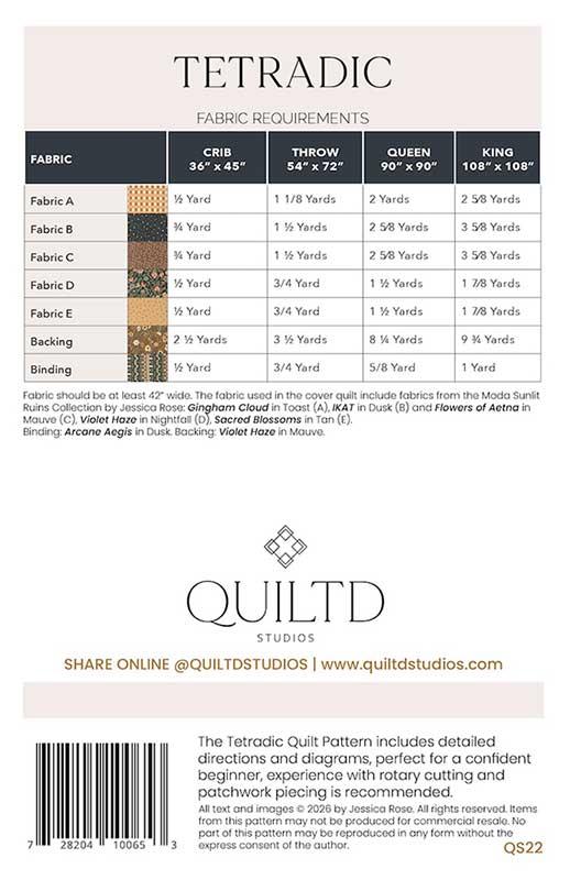 Tetradic - Quilt Pattern