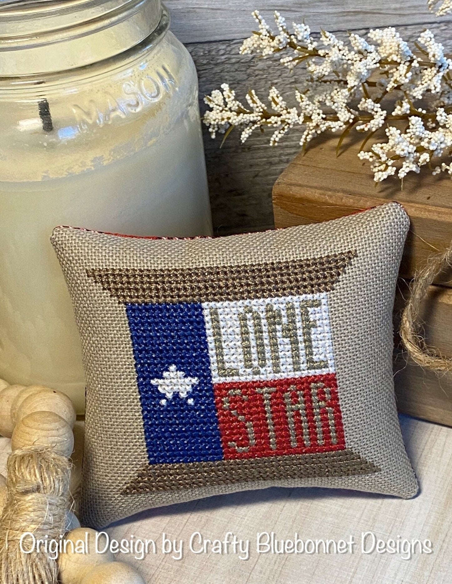 Cross stitch class - Texas Spool