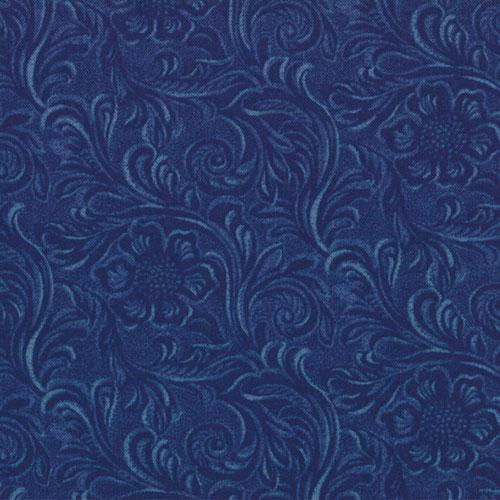 Tooled Leather - Denim