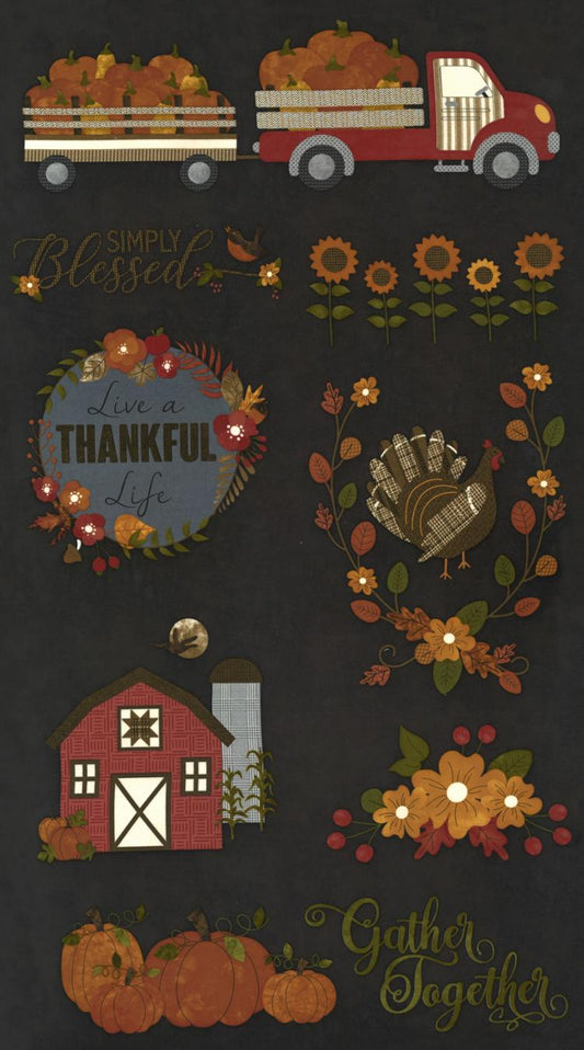 Autumn Gatherings Panel 49180-11F