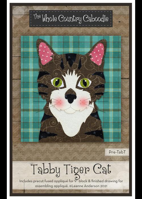 Tabby Tiger Cat Precut Fused Applique Pack