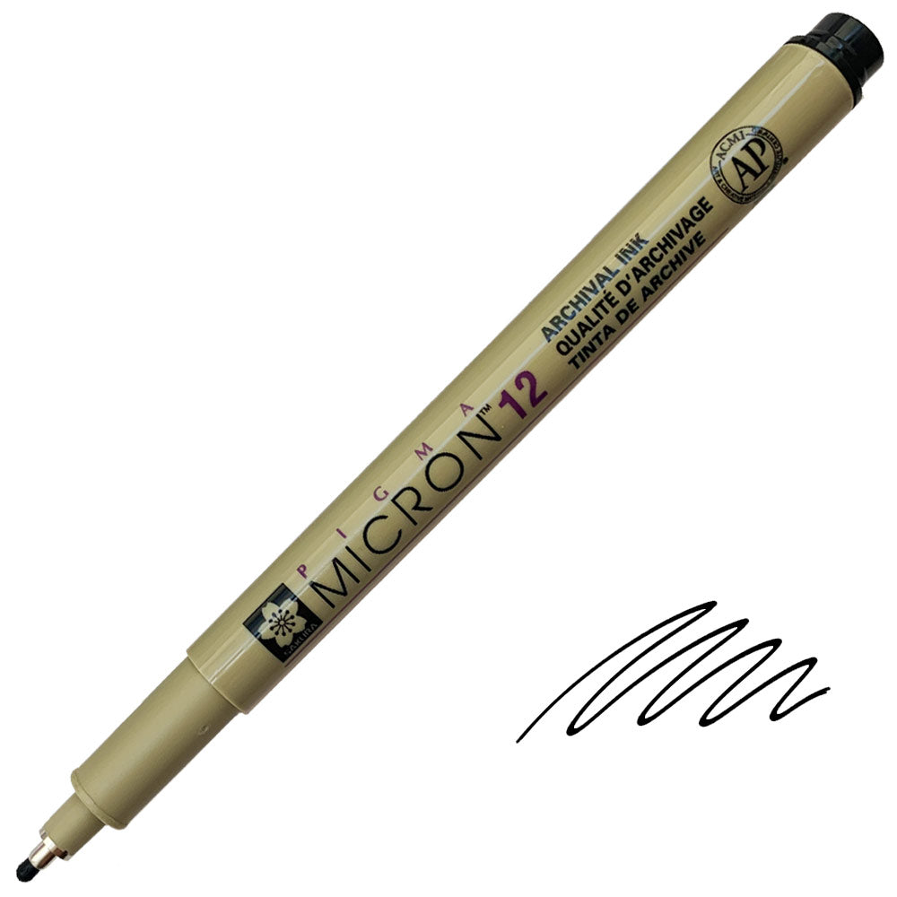 Pigma Micron 12 Pen 0.70 mm Black