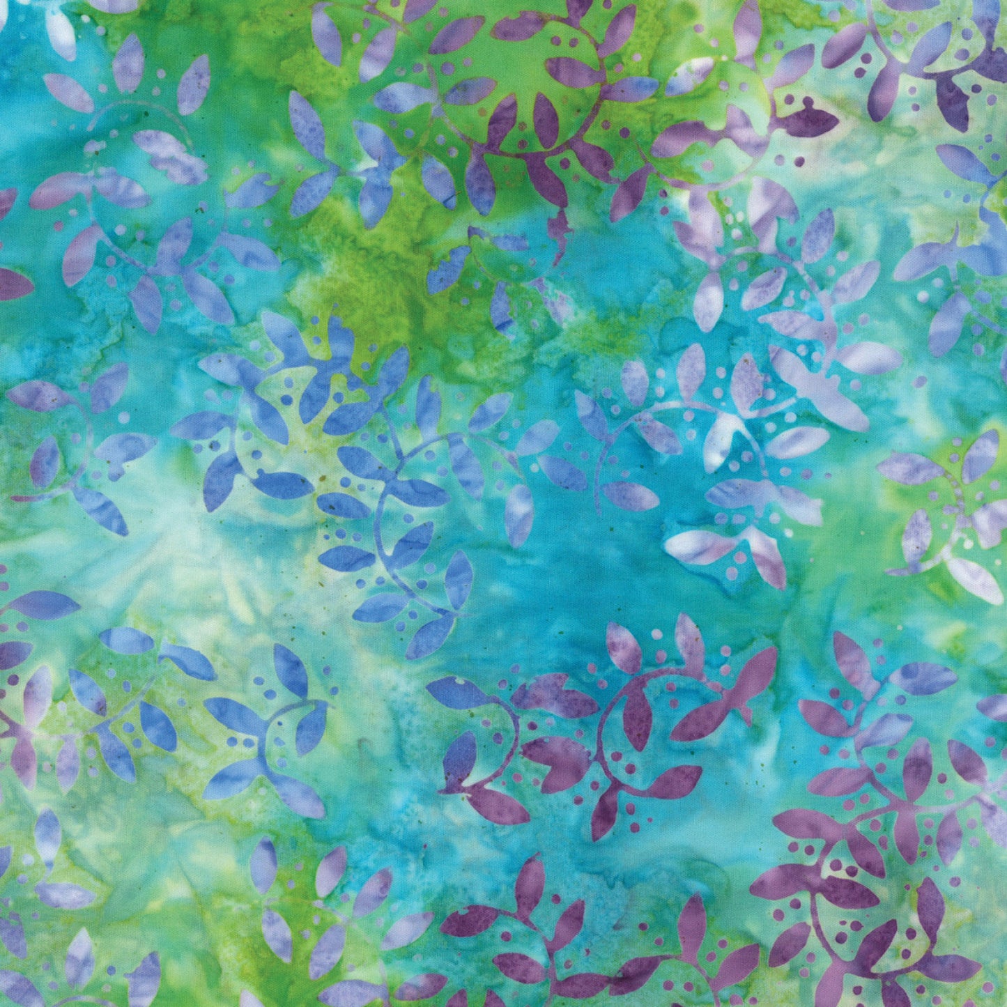 Benartex - Bali Tropical Retreat - Turquoise Multi Vine