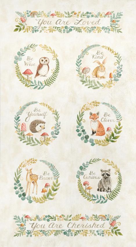 Effie's Woods Cuddle Panel by Deb Strain