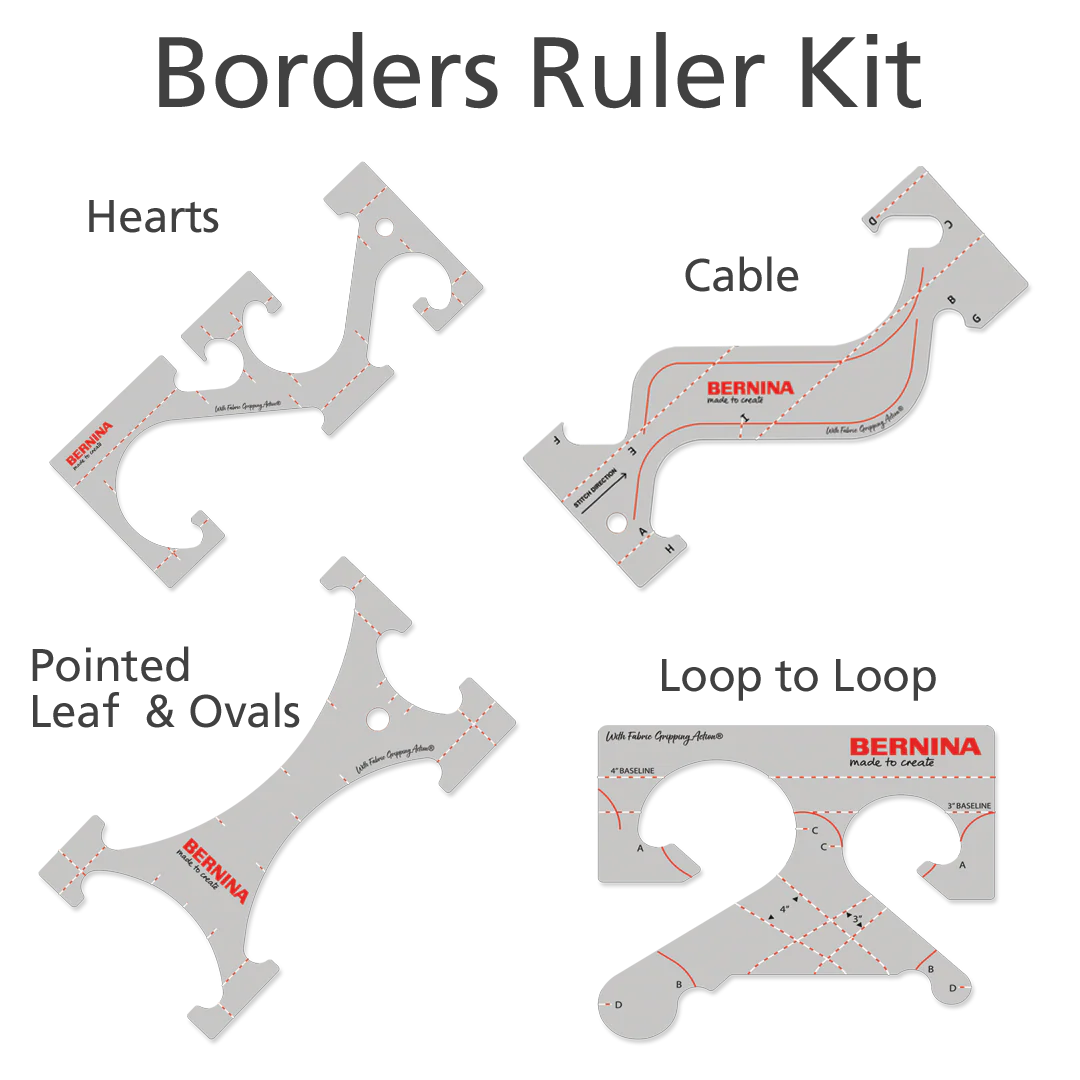 BERNINA Border Ruler Kit (4 Piece Set)