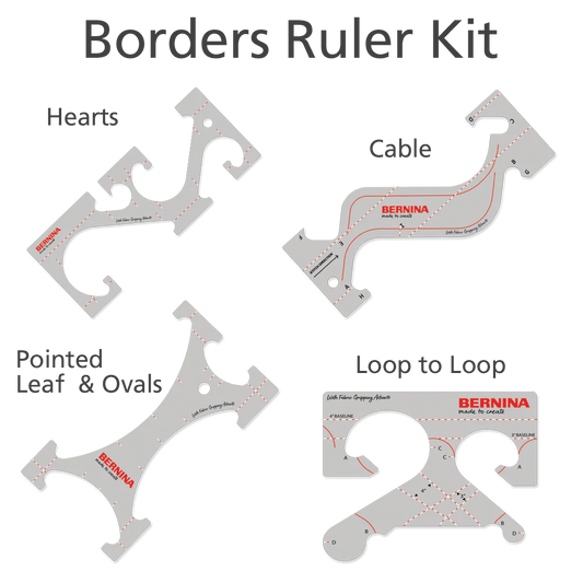 BERNINA Border Ruler Kit (4 Piece Set)
