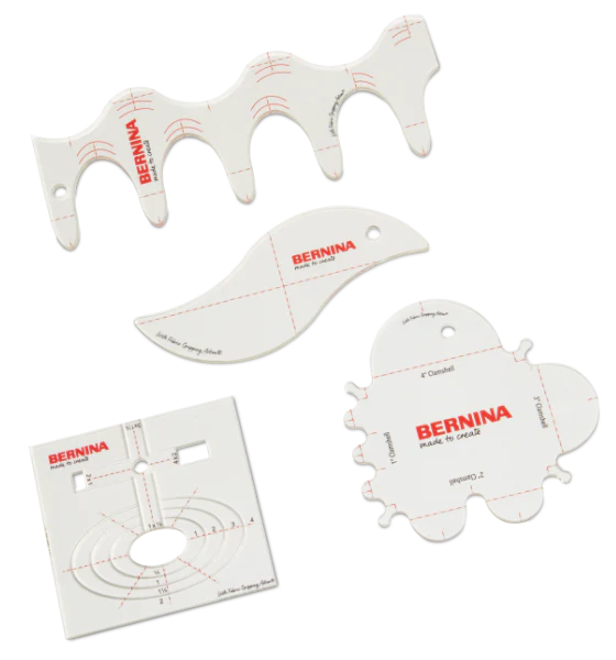 BERNINA Curves and Clams Ruler Kit (4 Piece Set)