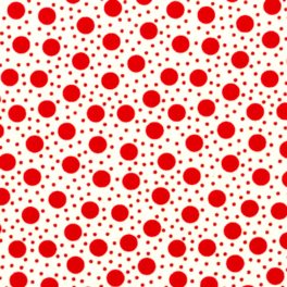 Back Porch - Dot Toss All Over - White & Country Red