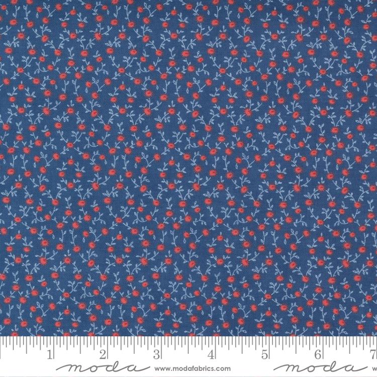 Belle Isle Navy & Red Floral