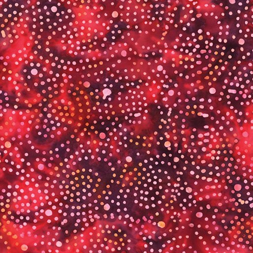 Benartex - Bali Tropical Retreat - Gems Red