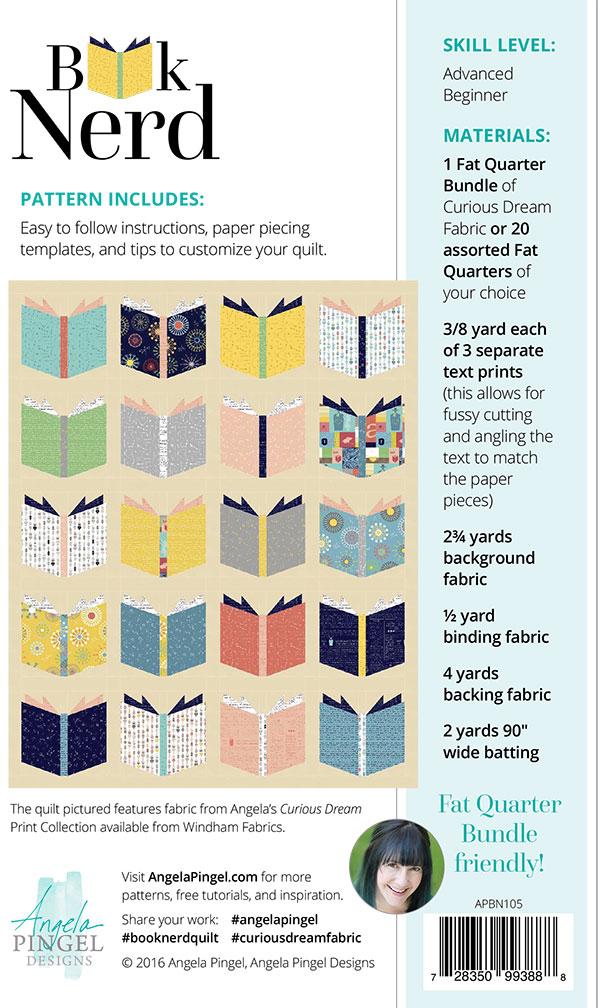 Book Nerd Quilt Pattern