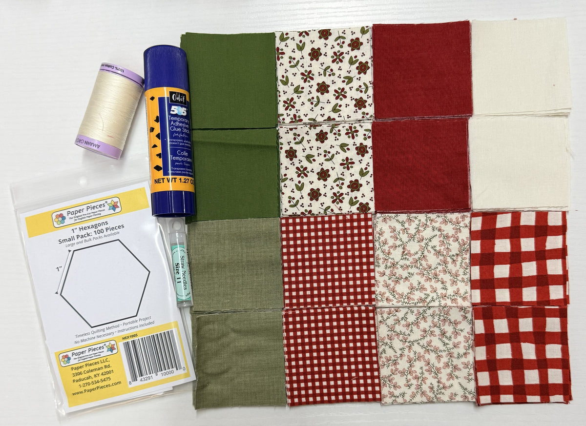 English Paper Piecing (Christmas Cottage) Starter Kit