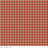 Christmas Greetings Plaid Red