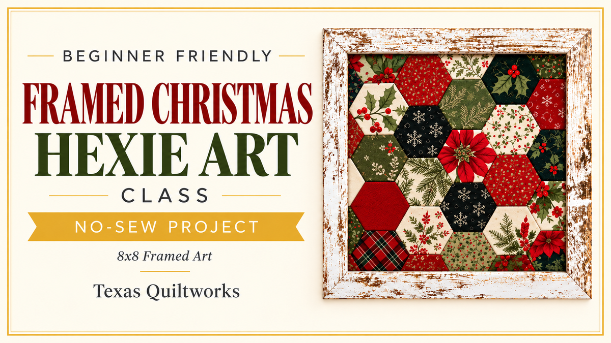 Framed Christmas Hexie Art