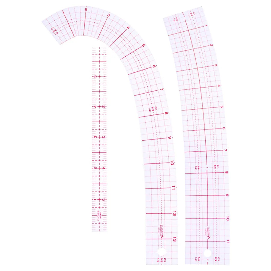 Clover Curve Ruler (with mini ruler)