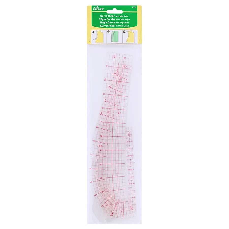 Clover Curve Ruler (with mini ruler)