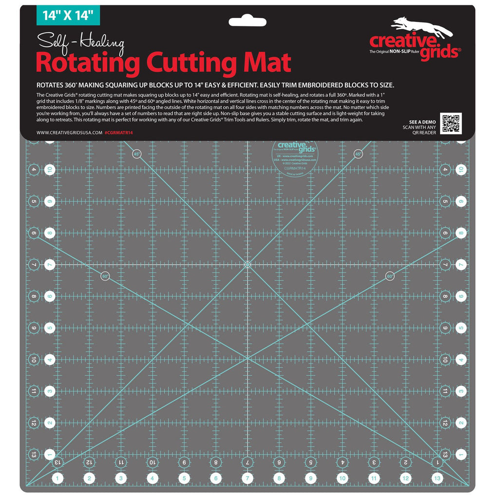 Self-Healing Rotating Cutting Mat  14" x 14"