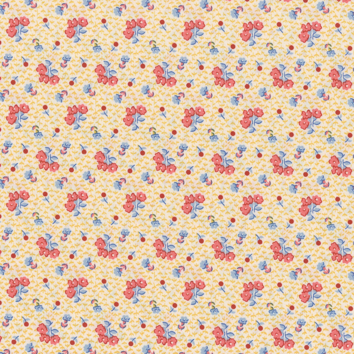 Dilly Dally - Yellow & Red Floral