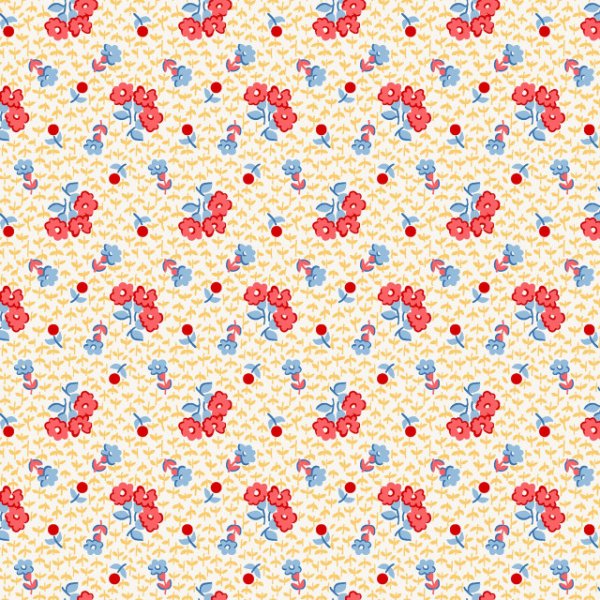 Dilly Dally - Yellow & Red Floral