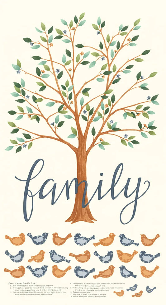 Family Tree Warm White Panel