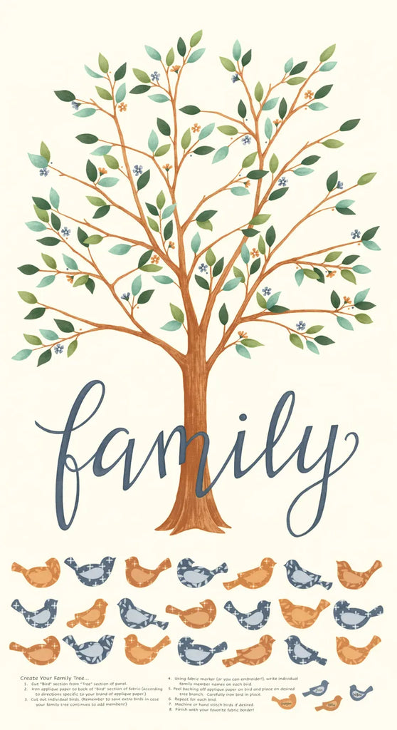 Family Tree Warm White Panel