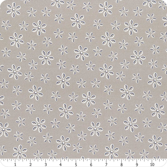 Feed Sacks Good Works - Foggy Ribbon Flower