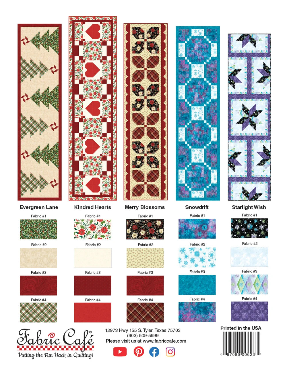 Festive Gatherings Table Runners by Fabric Cafe