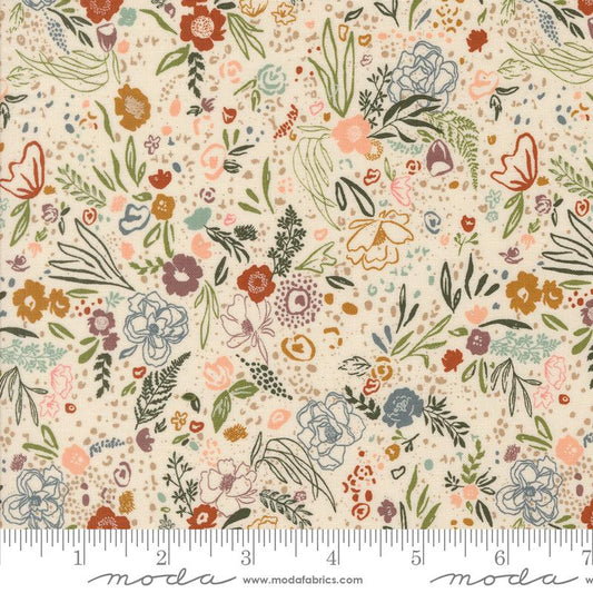 Foraged Found & Hand Me Down - Floral Eggshell