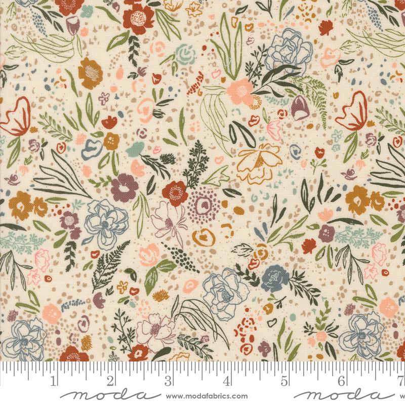 Foraged Found & Hand Me Down - Floral Eggshell