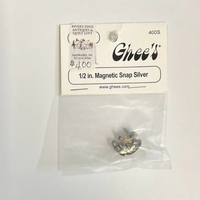 Ghee's 1/2 in. Magnetic Snap Silver