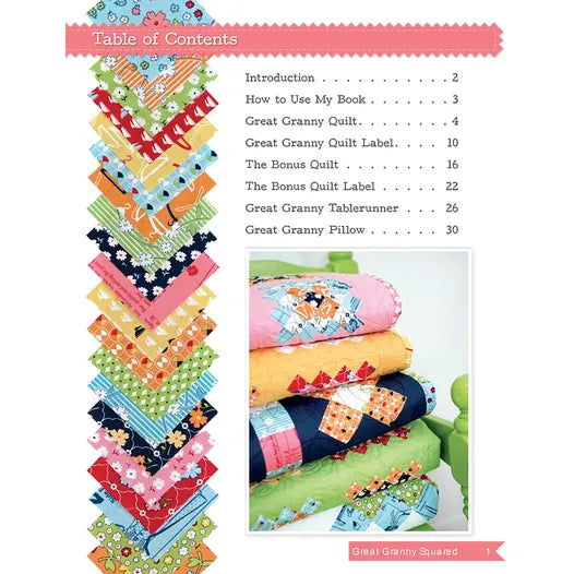 Great Granny Squared Quilt Pattern Lori Holt of Bee in My Bonnet