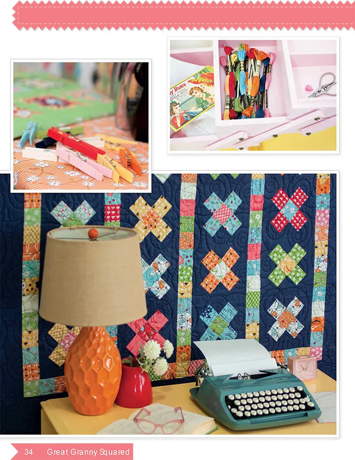 Great Granny Squared Quilt Pattern Lori Holt of Bee in My Bonnet