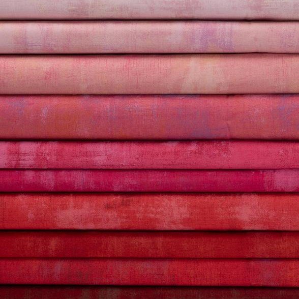 Grunge Stitch Pink - Fat Quarter Bundle