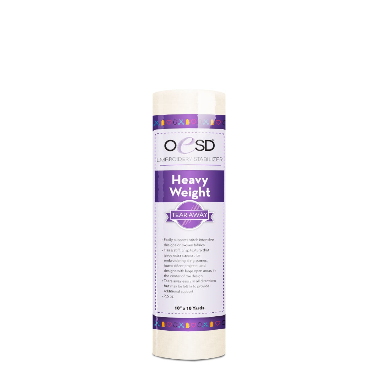 Heavy-Weight TearAway White Stabilizer
