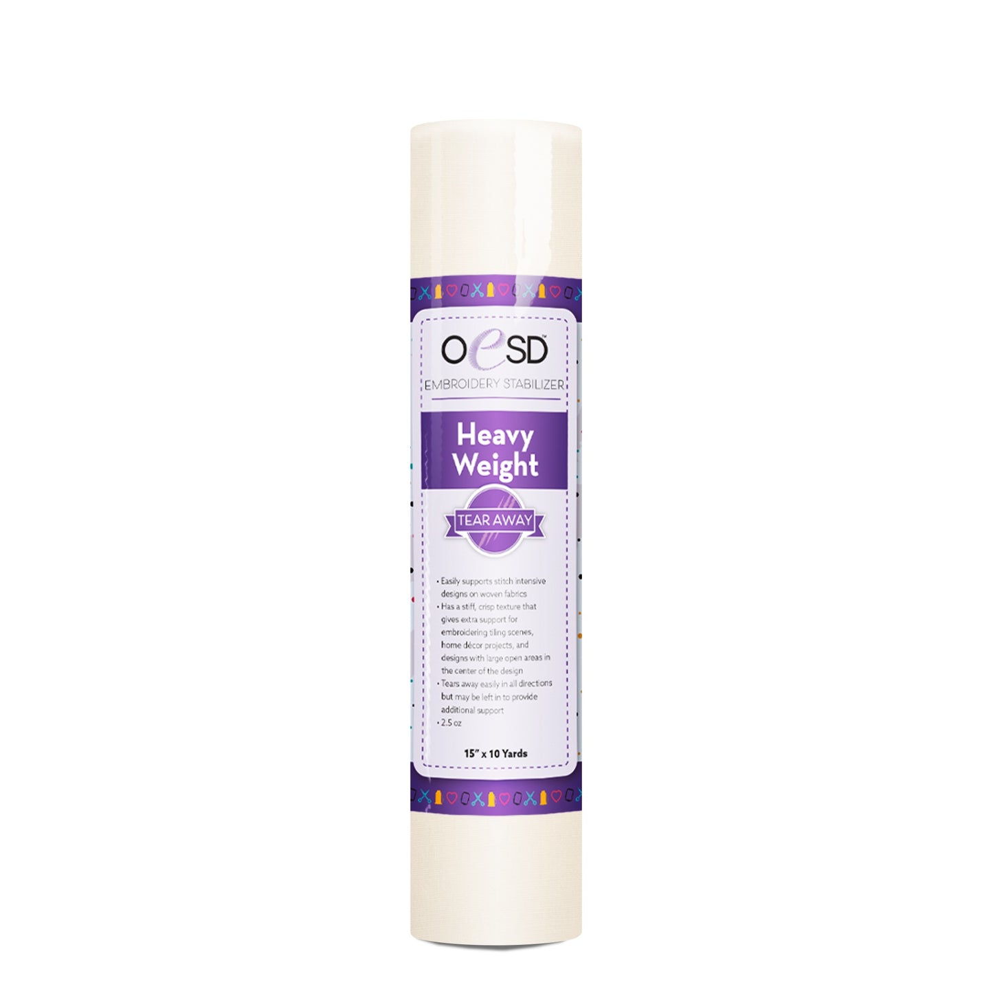 Heavy-Weight TearAway White Stabilizer