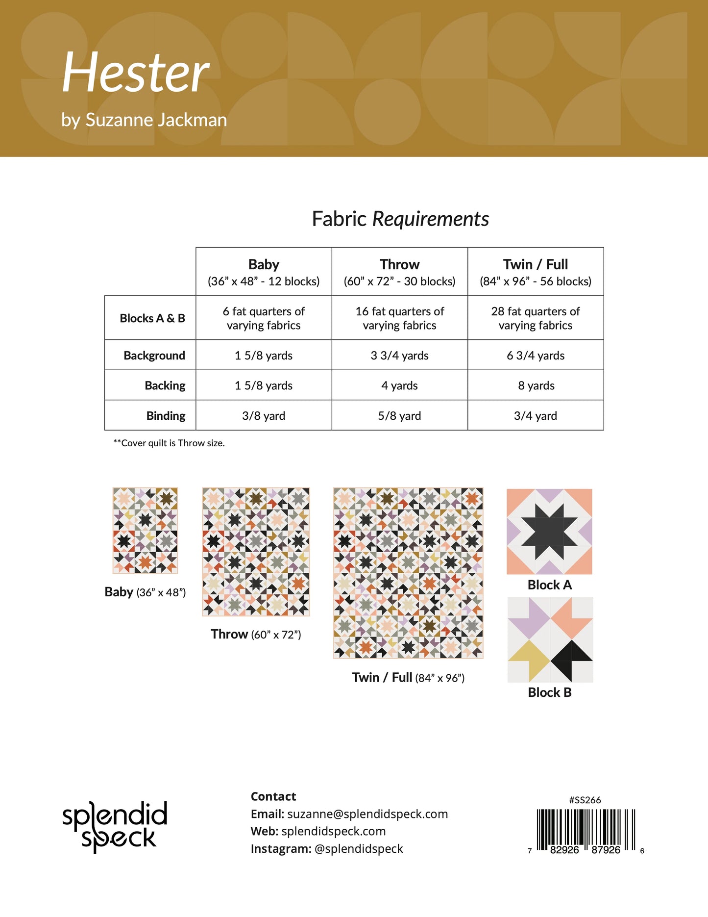 Hester Quilt Pattern
