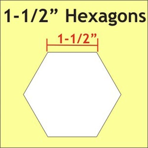 1 1/2" Hexagon Paper Pieces (for English Paper Piecing)