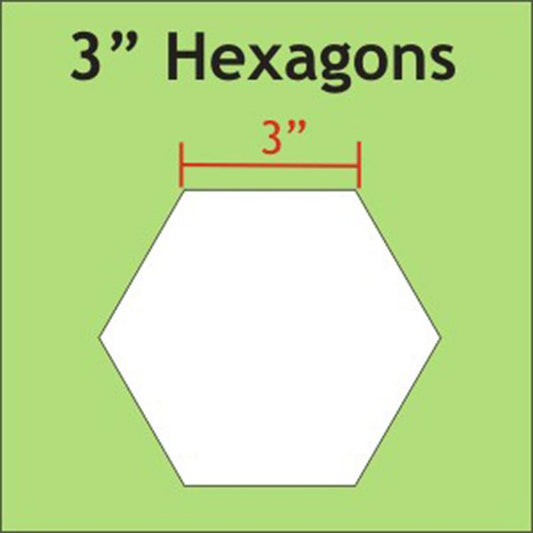3" Hexagon Paper Pieces (for English Paper Piecing)