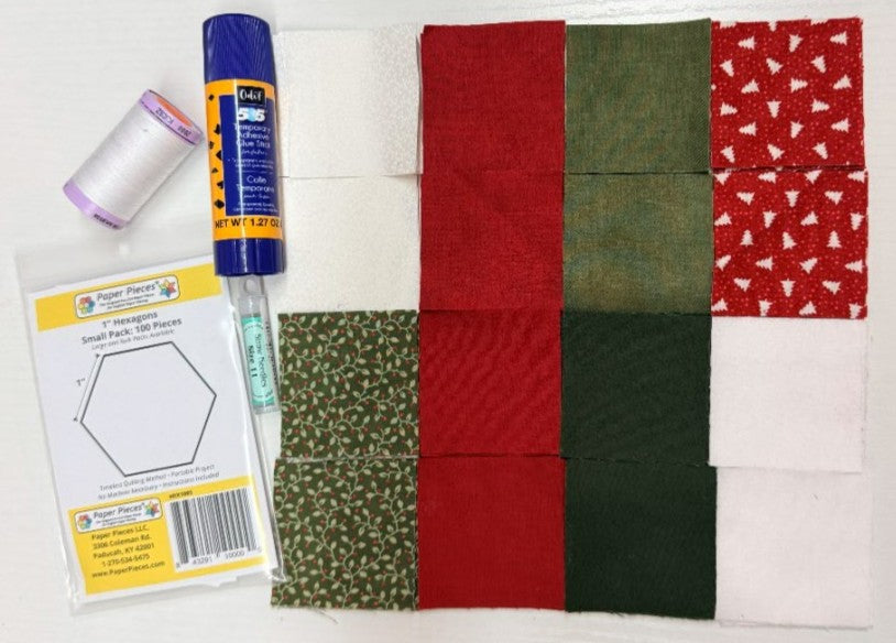 English Paper Piecing (Homey Holly Hearth) Starter Kit