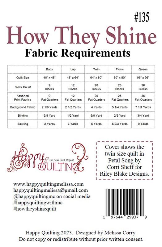How They Shine - Quilt Pattern