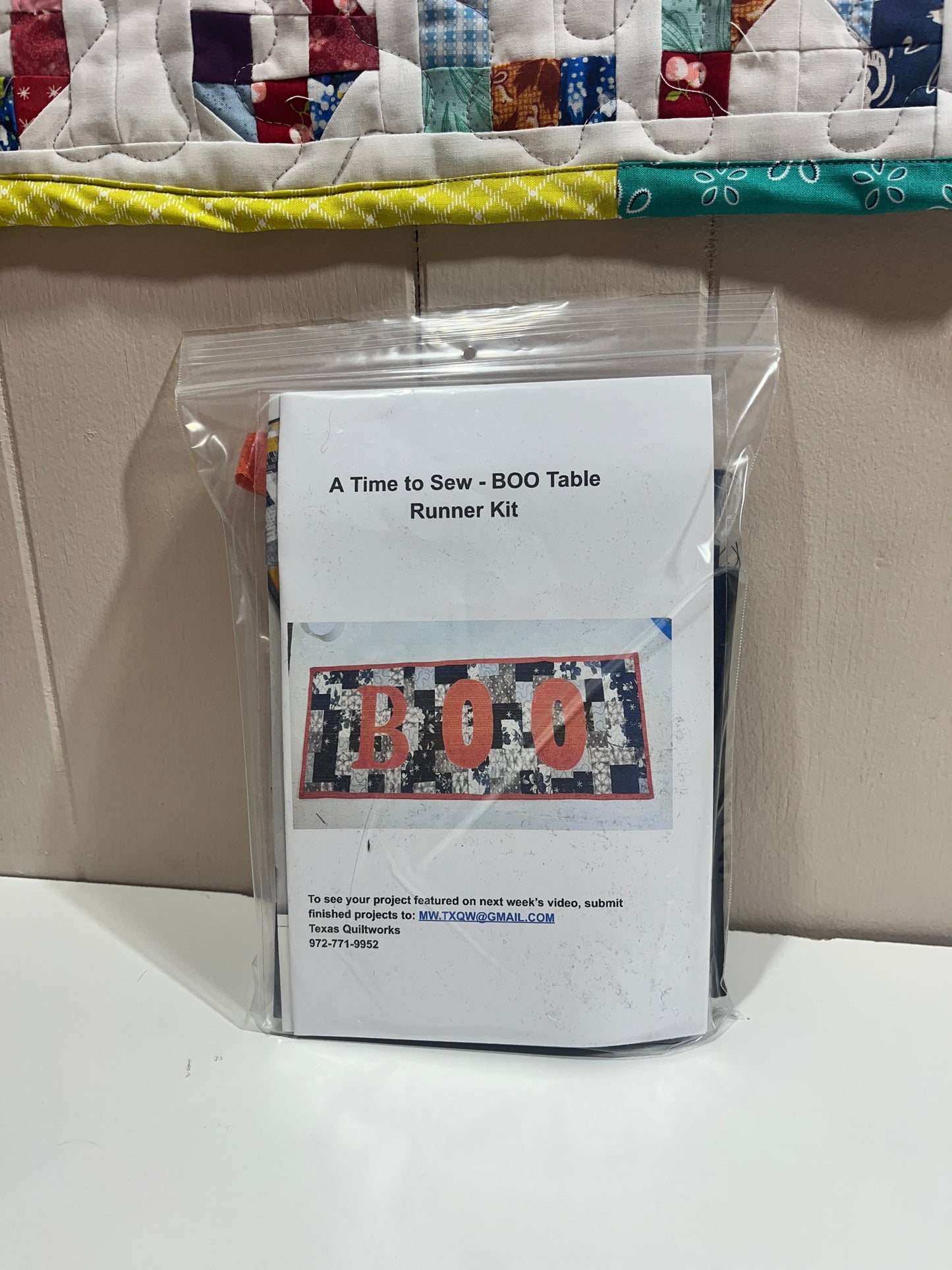 A  Time to Sew - BOO Table Runner Kit